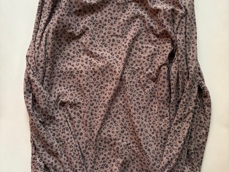 Top Long Sleeve By Pink Rose In Animal Print, Size: 1x Online